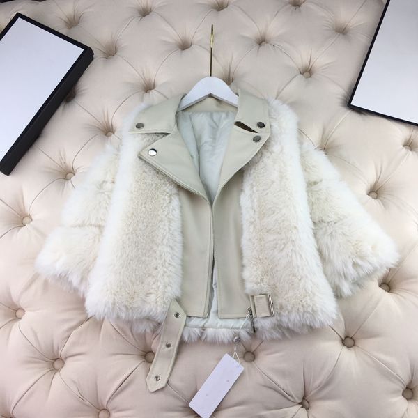 

2021 new spring and autumn luxury design high-end imitation mink fur girls fur jacket super classic fashion girl jacket ing, Blue;gray