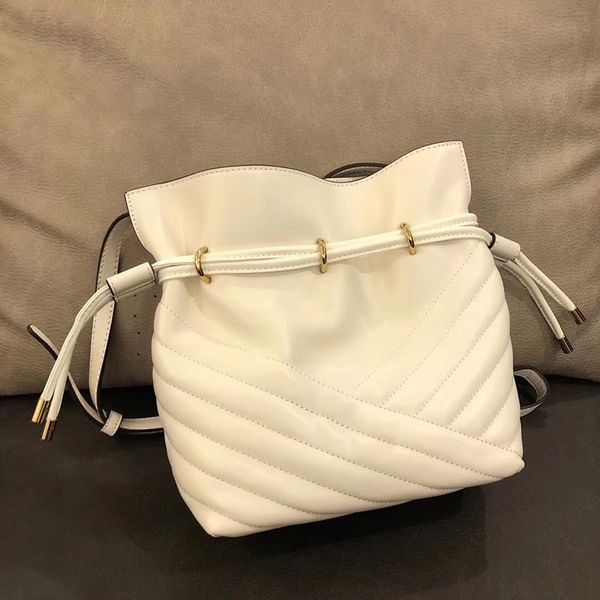 

дизайнер фирменный 2020 новый туберкулеза из овчины маленькое благословение ведра для шнуровки мода мода кожаная женская сумка