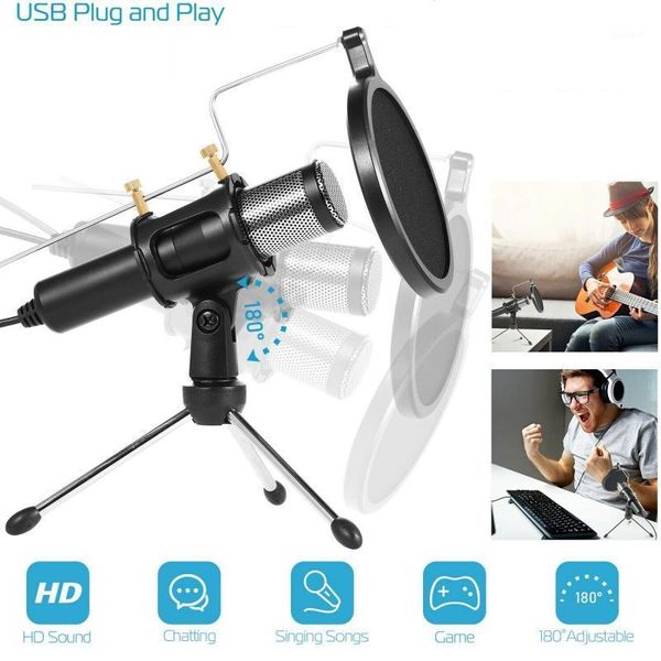 

microphones usb microphone pc condenser vocals recording for youtube video skype chatting game podcast1