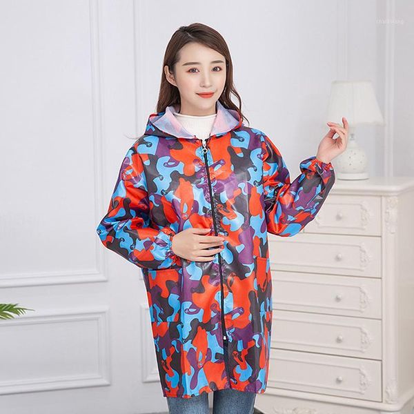 

kitchen apron camouflage waterproof and oil-proof men overalls zipper long sleeve fashion gown kitchen clothes1