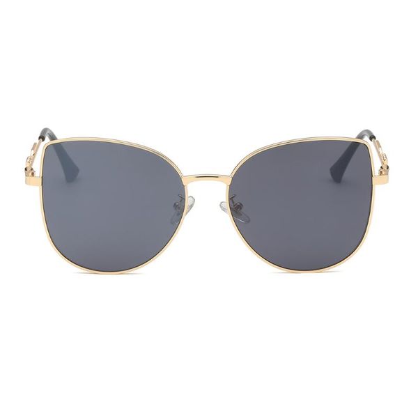 

sunglasses stock supply of metal 2021 fashion cat eye big frame driving mirrors female uv400, White;black