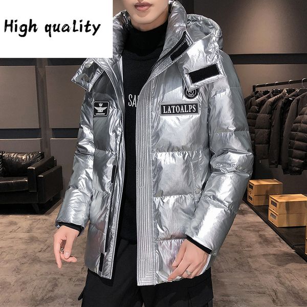 

2020 new winter korean down jacket easy to handle fashionable urban stand collar men's wear category coat, Black