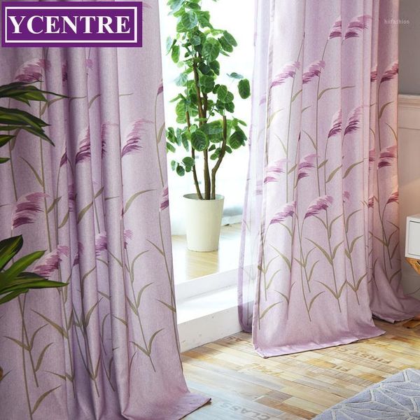 

ycentre pstoral style decorative window treatment plant printed blackout curtain for living room curtains drapes for bedroom1