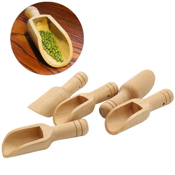 

mini wooden scoops bath salt powder detergent powder spoon candy laundry tea coffee spoons eco friendly wood mini scoops
