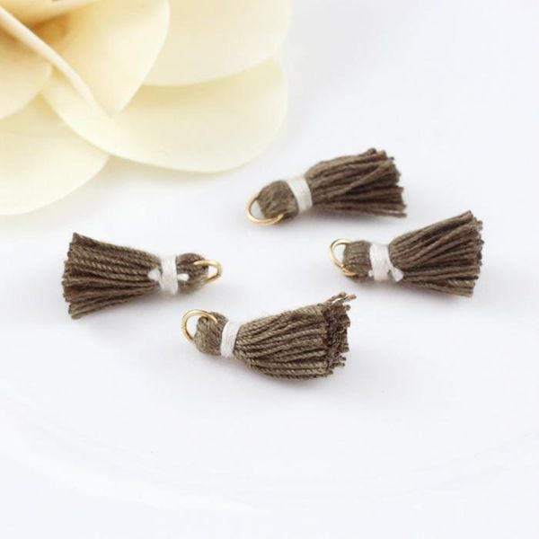 

10pcs 1.5cm mini cotton thread tassel pendant for jewelry making diy bracelet cellphone pendant finding craft supplies h qylvto