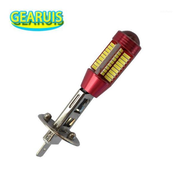 

2pcs car styling h3 fog light h1 78 smd 4014 lens led headlight lamp bulb external fog light lamps white 12v to 18v1