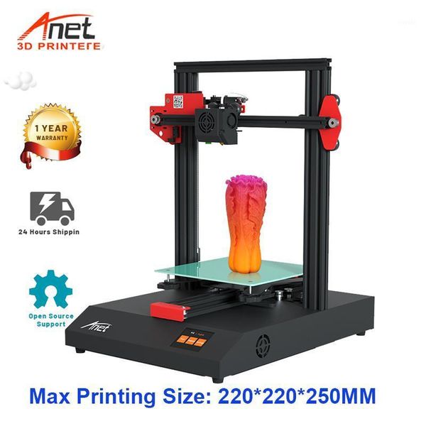 

printers all metal fdm 3d printer anet et4 with auto bed leveling fast heating easy assembly deskdiy impressora kit1