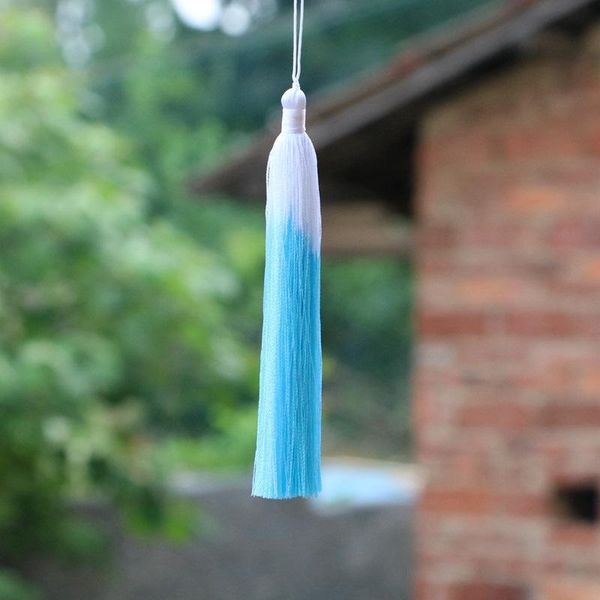 

2pcs fashion gradual tassel fringe diy garments materials key bag phone bookmark tassel pendant hand make embellissements craft h bbyikr