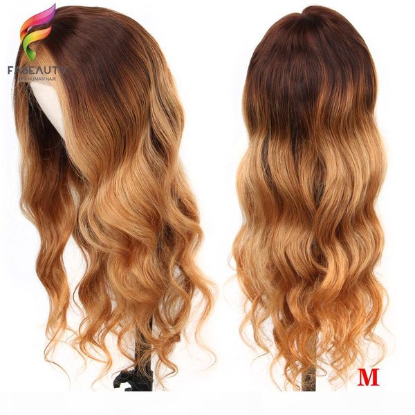 

ombre 4 27 lace front human hair wig 150%density brazilian body wave lace wigs pre plucked medium ratio honey blonde remy hair, Black