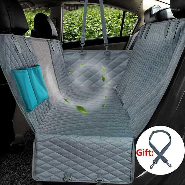 

pet car seat cover waterproof dog carriers car rear back seat mat for dogs cats hommock non-slip safety dog cushion pet supplies1