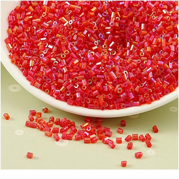 

glass tube beads straight tube diy beads rice beads handmade decoration materials 2x2mm * 1000pcs / 2x4mm bbylhg