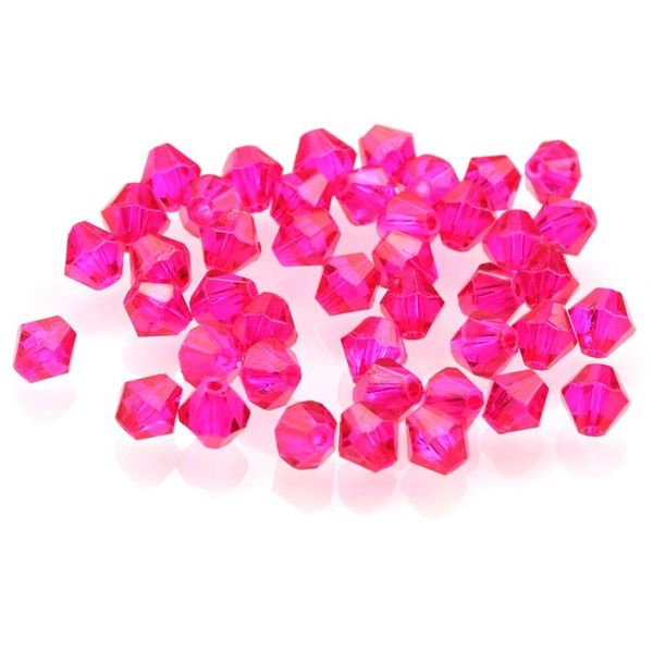 

2018 crystal fuchsia bicone beads charms jewelry beads loose spacer beads for jewelry making lampwork wedding dress decoration bbyuen
