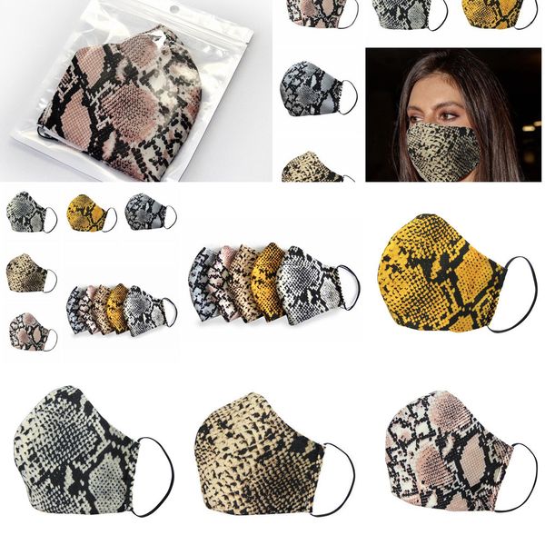 

factoryl0uqfashion mask leopard designer washable face dustproof respirator riding cycling men women outdoor sports print