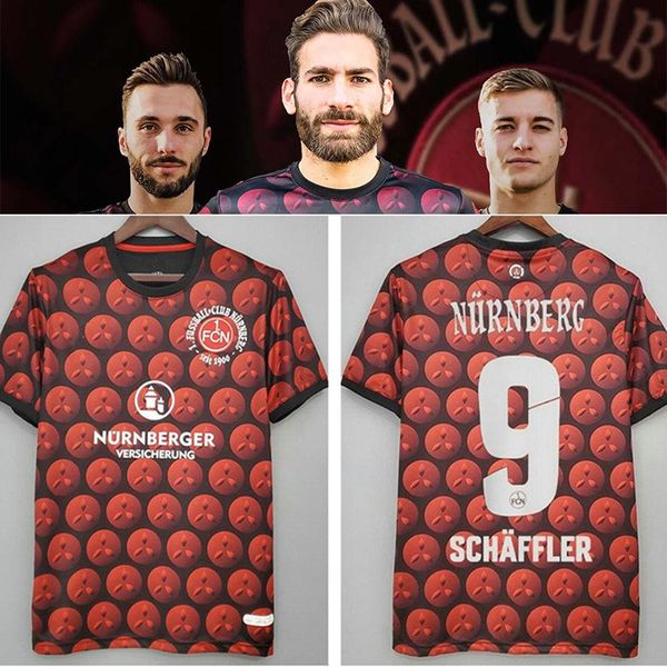 

2020 2021 1.fc nurnberg christmas limited jersey 120th anniversary shirts 1.fc nürnberg dovedan robin hack manuel schaffler football jerseys, Black;yellow