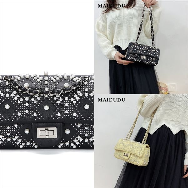 

aersq flip mini bags genuine leather loulou toy bag women messenger bags men's leather gold bag with shoulder silver metal chain, Black;red