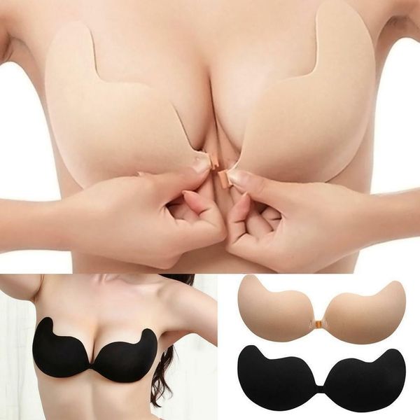

silicone invisible bra front closure strapless lady backless push up bras self adhesive breasts for wedding maternity intimates dhc1794
