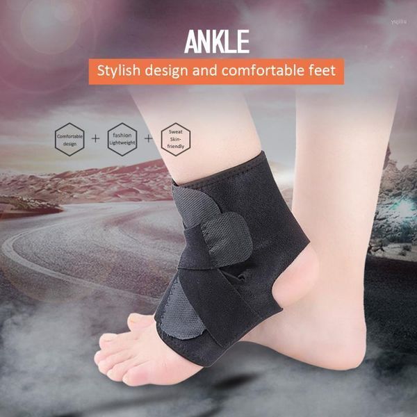 

ankle support brace anklet foot pressure protect gym fitness sock protector adjustable sports protective gear1, Blue;black