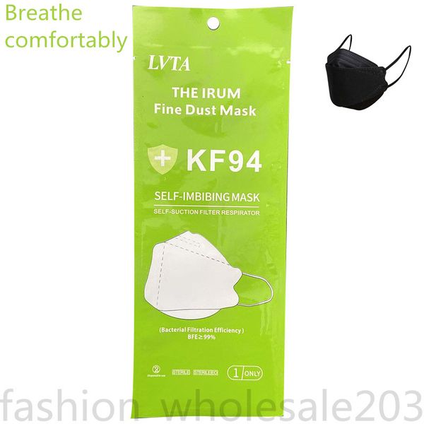 

ship face mouth disposable masks 95% filtration non-woven pm2.5 mask same protective as kf94 wholesale