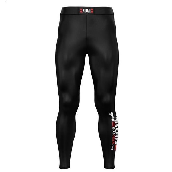 

men skull printing yoga pants sportswear soft comfortable bjj mma full length spats drop shipping good quality, Black