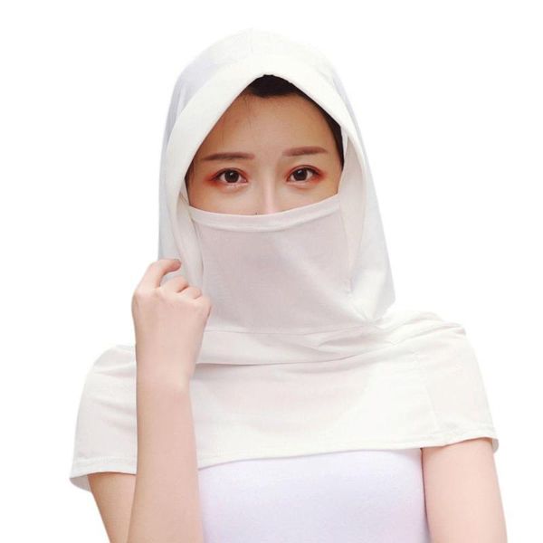 

women's summer outdoor sunshade hat shawl set