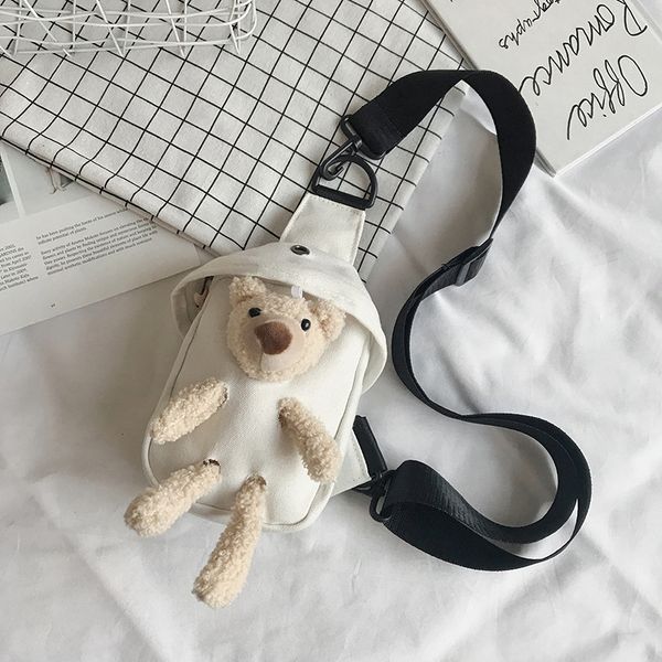 

hbp 2020 women cute waist bag fashion bumbag for woman crackle belt bag girl cross body bag sac banane with bear street hiphop styles