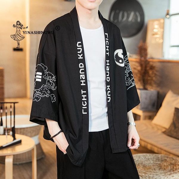 

casual cardigan shirt kimono cardigan men japanese kimono traditional yukata beach thin asian clothes japan kimonos male jacket1, Red