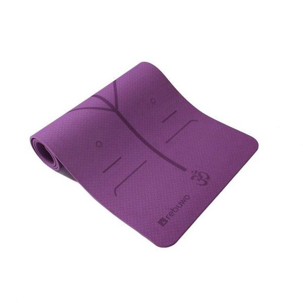 

rebuwo yoga/pilates purple mat 8mm