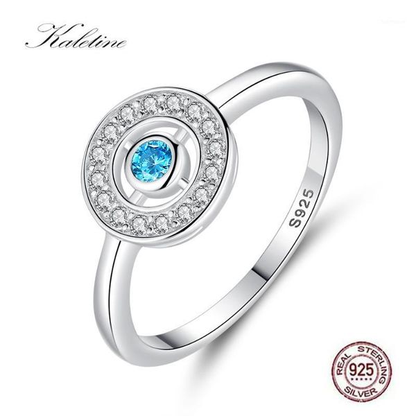 

kaletine 925 sterling silver evil eye finger rings for women blue eye crystal rings engagement wedding brand fashion jewelry1, Golden;silver