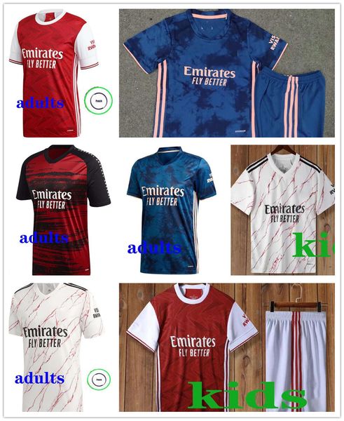 

2020 202 tierney henry guendouzi футбол джерси 20 21 мужчины + детская униформа футбольная рубашка
