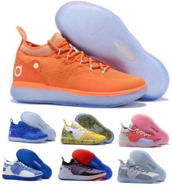 

2021 kd 11 mens basketball shoes orange kevin durant 11s eybl still kds multi color paranoid chinese zodiac authentic trainer shoes sneakers, White;red