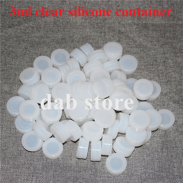 

container non-stick jar clear wax or cosmetic , silicone concentrate storage for ing