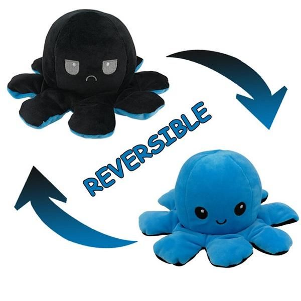 

1pc creative ocs plush doll shows different moods from different sides soft simulation reversiblsible plush toy for kid wmtiww