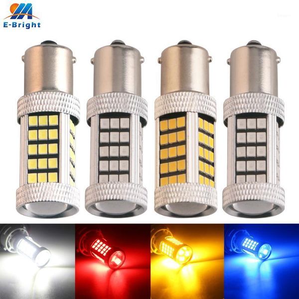 

emergency lights 4x dc 12v 2835 66 smd 1156 ba15s p21w 1157 bay15d p21/5w car led bulbs turn signal light parking auto tail lamp white red a