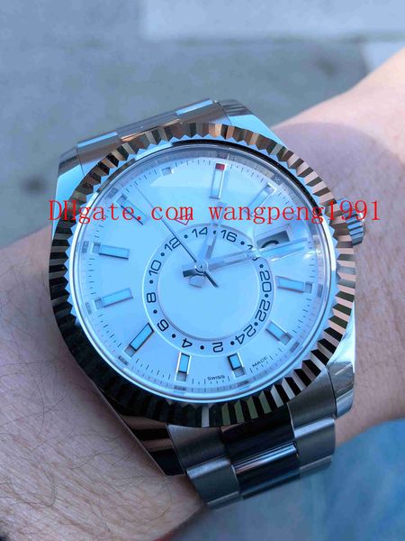 

n factory super quality watch 42mm 326934 manual month function work cal.9001 904l sapphire automatic mens watches wristwatches, Slivery;brown