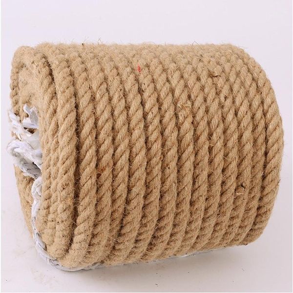 

20mm 10-50m jute rope twine rope natural cord diy decor1, Black;white