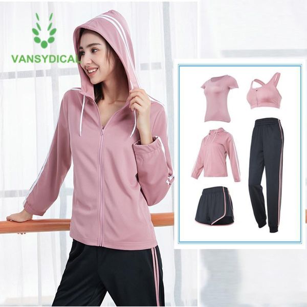 

yoga outfits brand 2021 workout set women stripe sports suit running gym clothing outfit outdoor fitness training jogging sportswear1, White;red