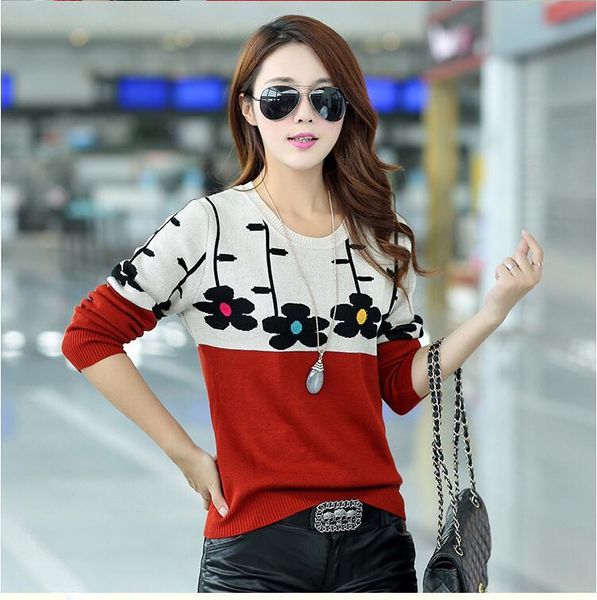 

2021 new mujer camisola mais sueter tamanho pulver manga longa puxar femme manche longue femininas de grandes dimenses kj161 qbsj, White;black
