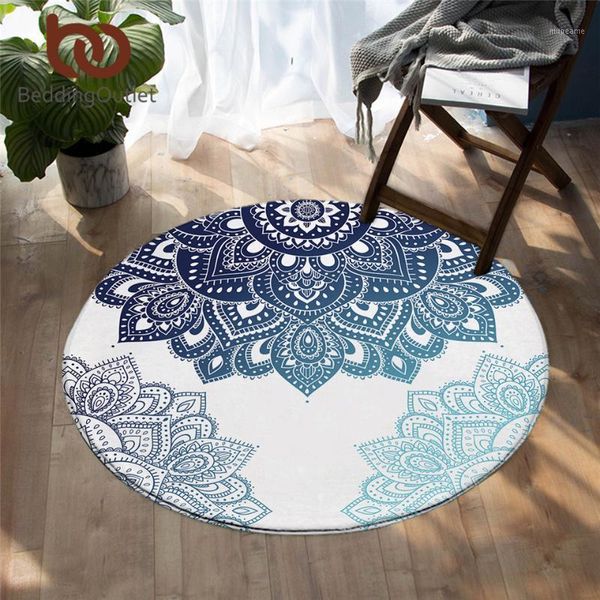 

carpets beddingoutlet mandala living room carpet floral round rugs for bedroom boho play floor mat bohemian decorative non-slip area rug1