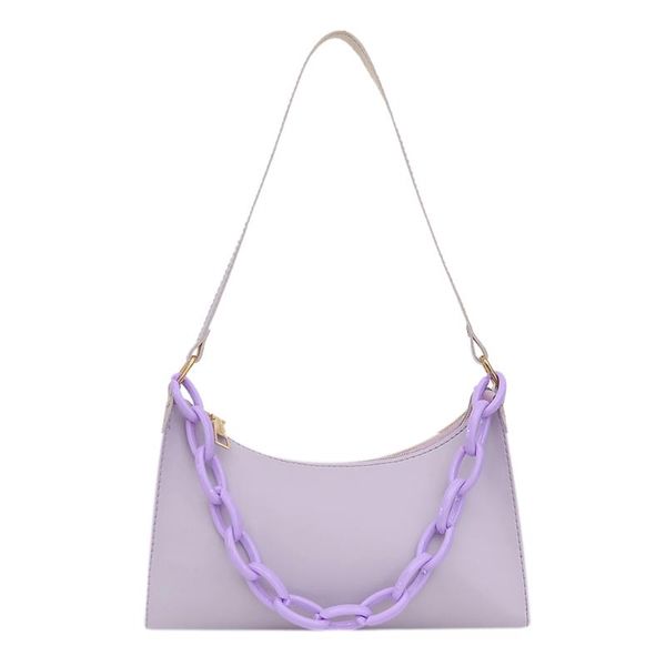 

shoulder bags women handbags casual acrylic chain lady pu leather daily totes youth ladies simple versatile bag