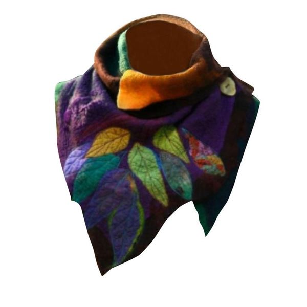 

women casual printing scarf fashion retro multi-purpose shawl button scarf print designer fashion shawls scarfs neck, Blue;gray