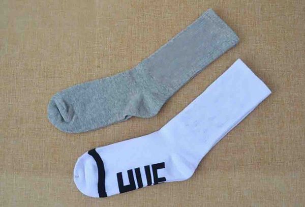 

hip-hop socks men flame street socks with letters women chaussettes athletic autumn running basketball breathable in tube socks 6 styles, Black