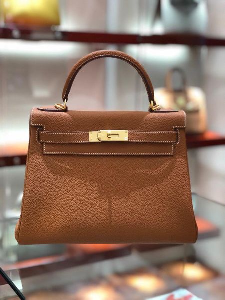

half handmade quality togo leather design purse 25cm wax line stitching 8colors gold and silver hardware wholesale price fast delivery