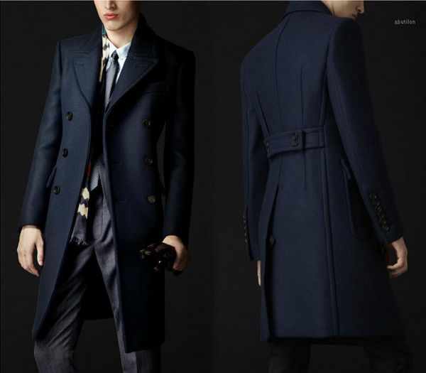 

men's wool & blends wholesale- s--5xl 2021 spring men's fashion in the long of cultivate one's morality coat1, Black