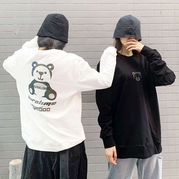 

2020 sweater spring and thin style new summer loose korean autumn long sleeve t-shirt women's clothes ins trend, Black