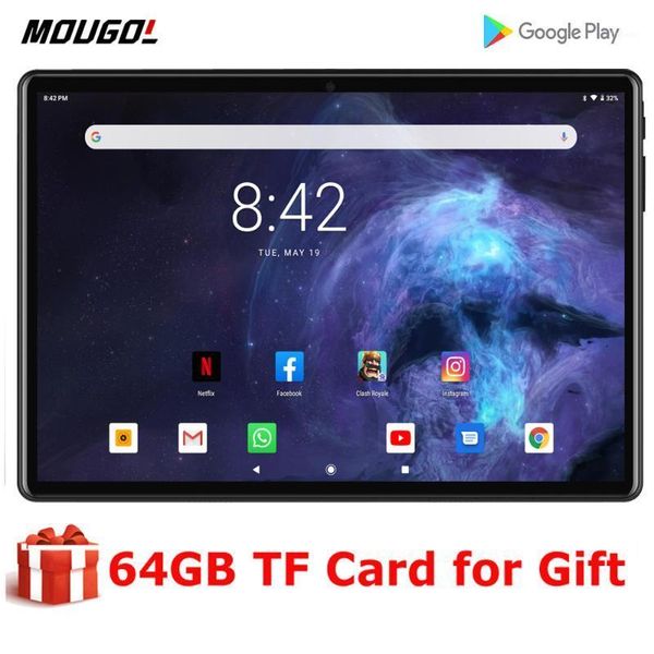 

new system 10 inch tablet pc 3g phone call android 9.0 tablet wifi bluetooth 2gb 32gb dual sim support phablet 10.1 + keyboard1