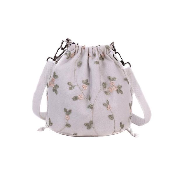 

lace chain messenger bag multi functional woven bucket bag women's handbag
