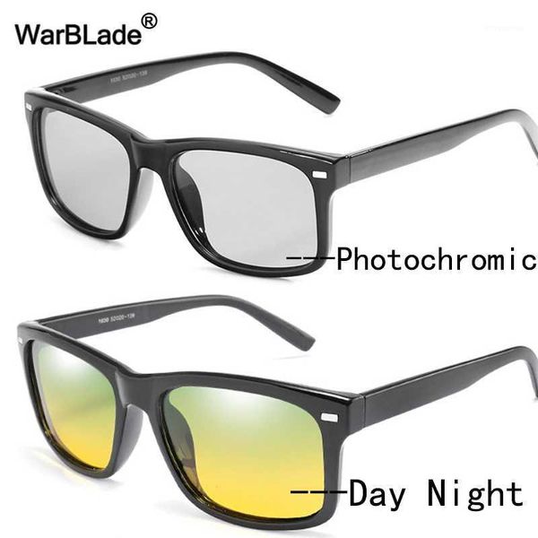 

warblade new polarized pchromic sunglasses men night vision sun glasses day night goggles anti-glare driving glasses eyewear1, White;black