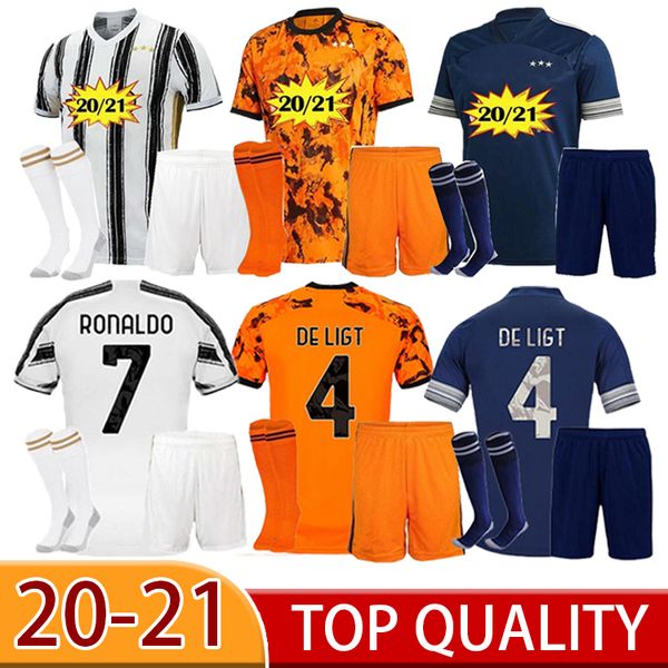 

ronaldo dybala soccer jerseys 20 21 human race hrfc 4th football shirt de ligt ramsey 2020 fourth adult+kids kit uniforms, Black;yellow