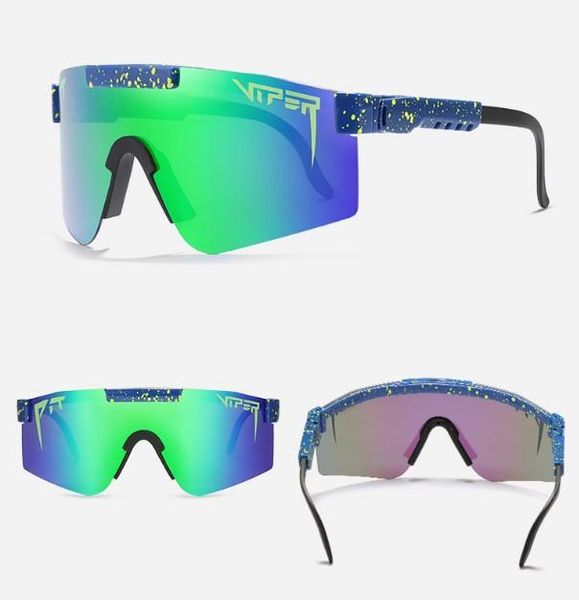 

sunglasses pit viper large frame riding colorful full plated real film polarized boxed1, White;black
