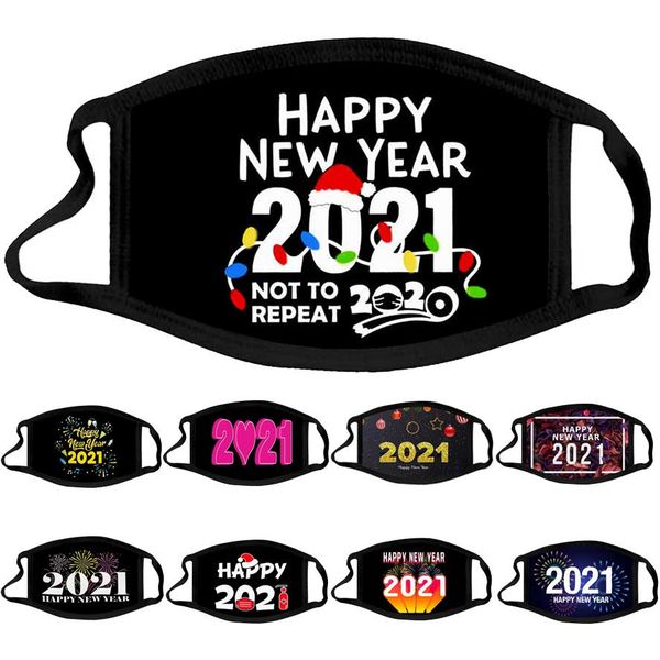 

designer washable factory mask cotton 2021 face mouth masks boys girls happy new year dustproof haze facemask